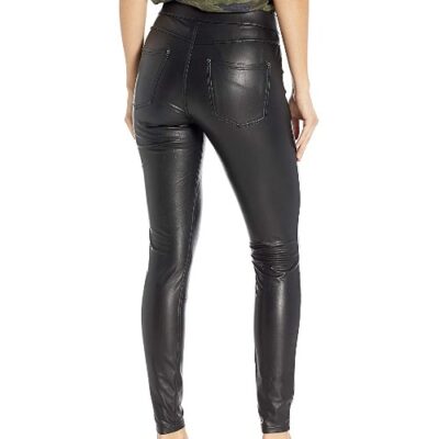HUE Womens Leatherette Leggings Fashionable Faux Leather