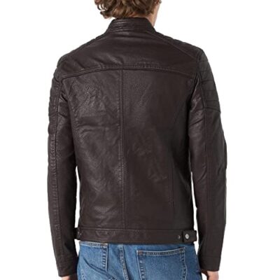 Jack & Jones Men's Jjerocky Noos Jacket Faux Leather