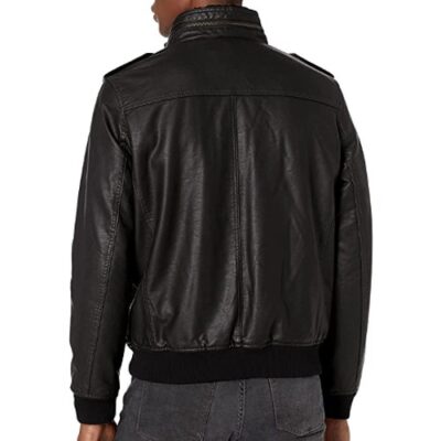 Levi's Men's Faux Leather Sherpa Lined Aviator Bomber Jacket