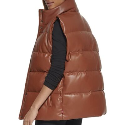 Levi's Women's Vegan Leather Puffers Vest