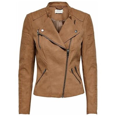 ONLY Women's onlAVA FAUX LEATHER BIKER OTW NOOS Jacket