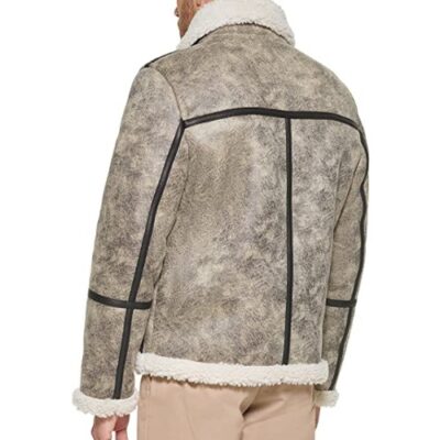 Tommy Hilfiger Men's Faux Shearling Aviator Jacket