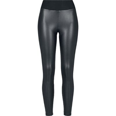 Urban Classics Women's Ladies Faux Leather High Waist Leggings