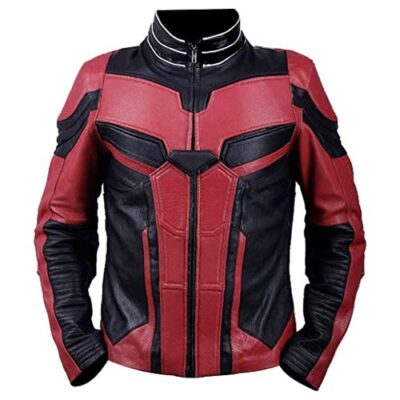VearFit AnttMan Faux Leather Paul Rudd Scott Lang Red and Black Movie