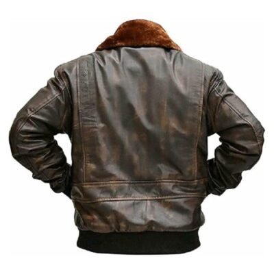 g 1 brown bomber aviator pilot flight navy distressed leather jacket