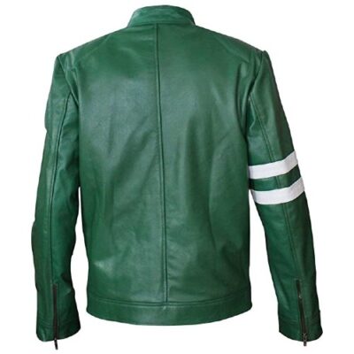 men green alien swarm green leather cosplay costume jackets