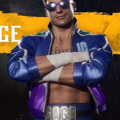 mortal kombat 11 johnny cage leather jacket