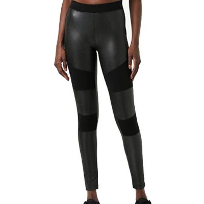 Urban Classics Women's Leggings Leather Tech Yoga-Hose