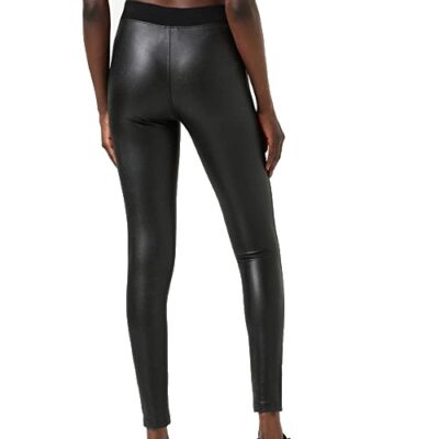 Urban Classics Women's Leggings Leather Tech Yoga-Hose