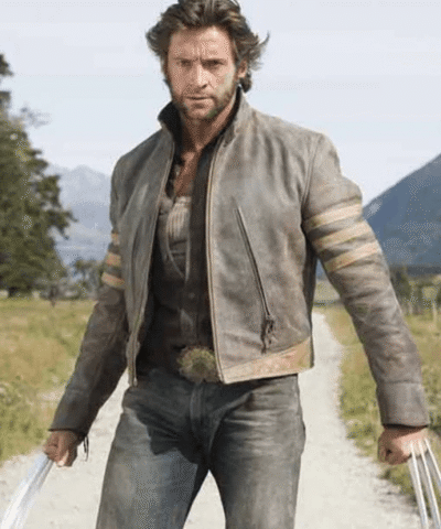 Hugh Jackman Wolverine Brown Leather Jacket