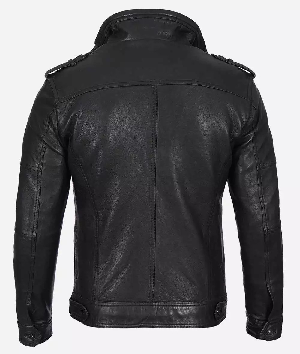 Men's Masculine Cafe Racer Biker Jacket