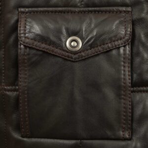 Monty Men's Antique Leather Bodywarmer