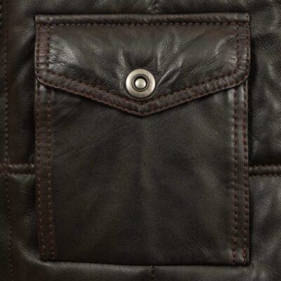 Monty Men's Antique Leather Bodywarmer