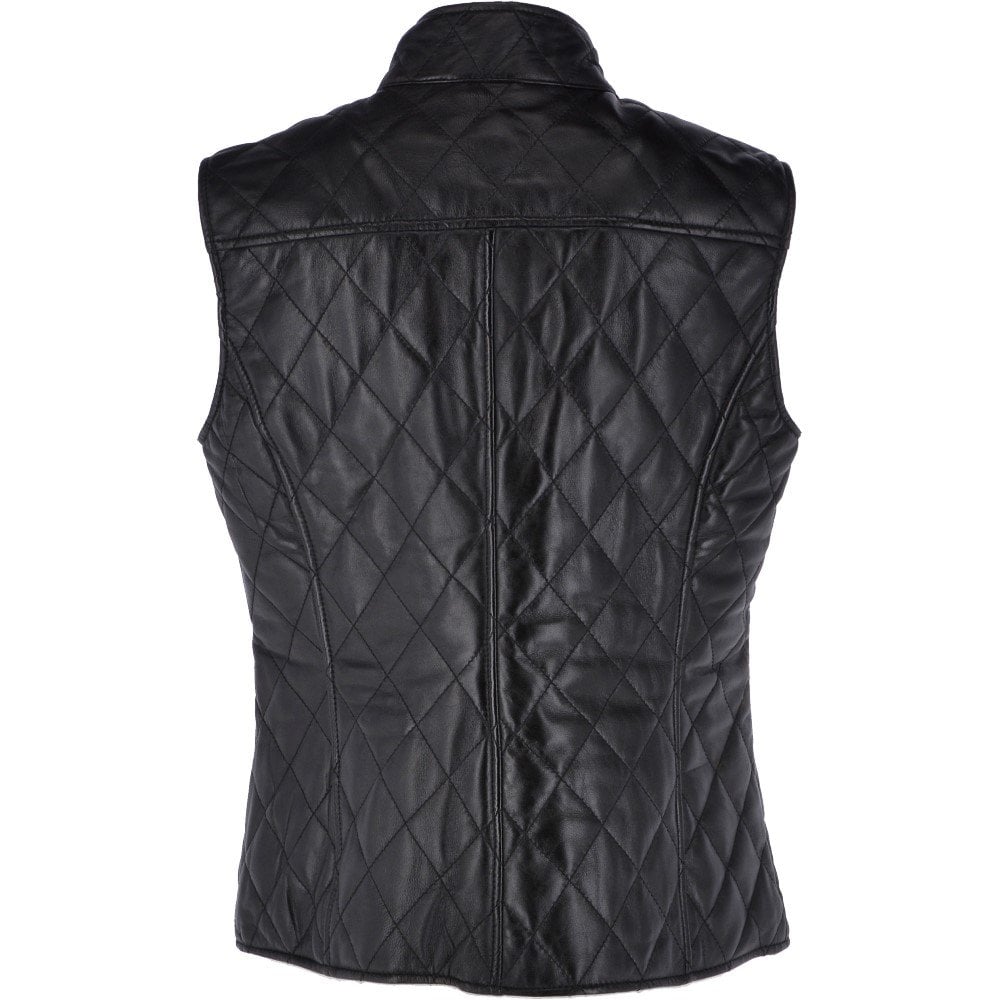 Slim fit Diamond Quilted Leather Gilet