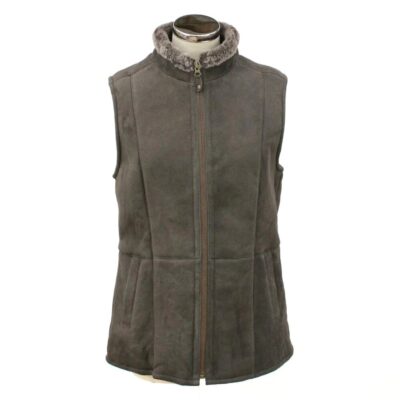 Ladies Sheepskin Leather Gilet