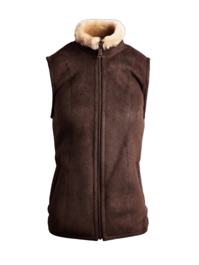 Vole Brown Classic Sheepskin Gilet