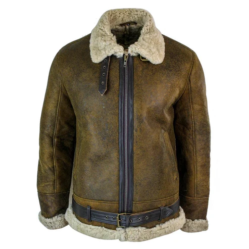 Infinity Men’s Vintage Shearling Pilot Jacket