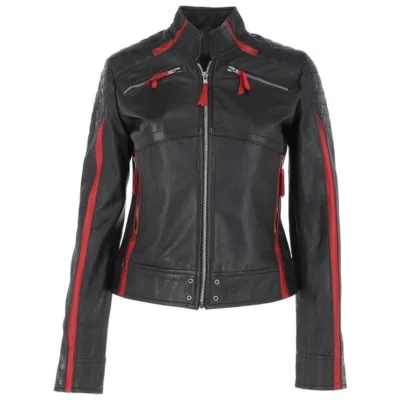 Women's Handcrafted Biker Leather Jacket