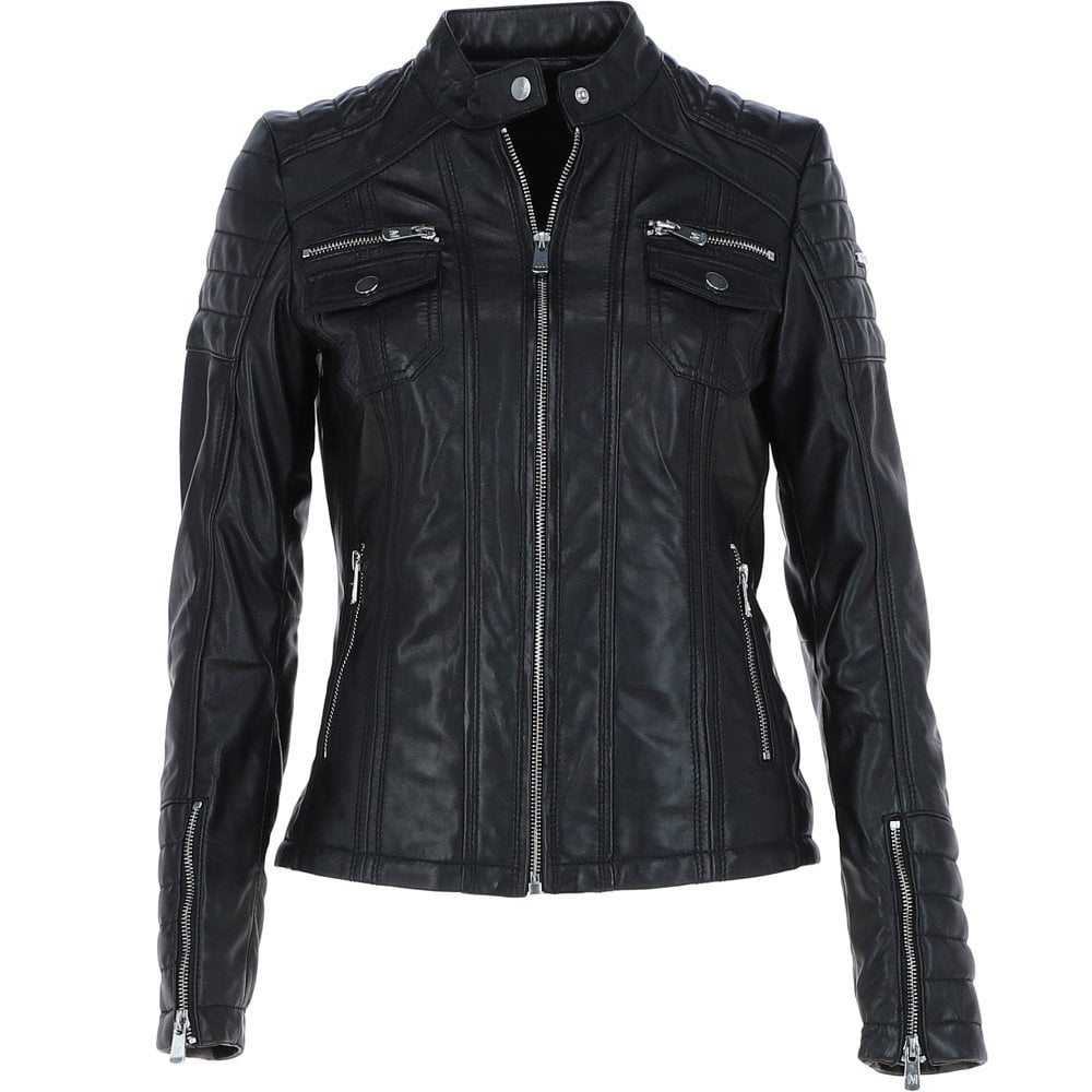 Women’s Fashionable Leather Biker Jacket