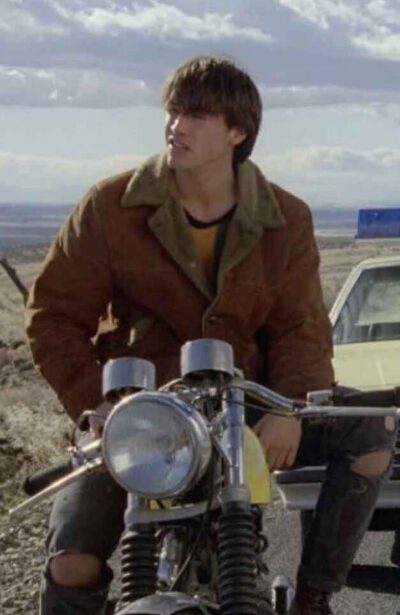 Keanu Reeves shearling Suede Leather Jacket