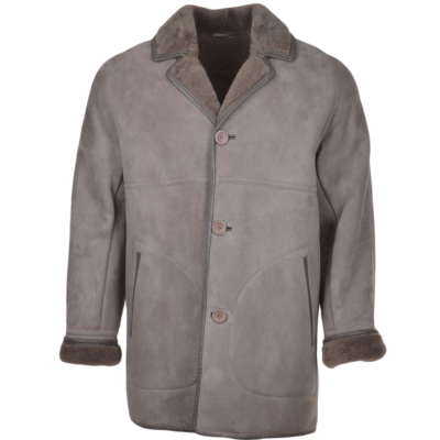 Hektor Men's Gray Sheepskin Coat