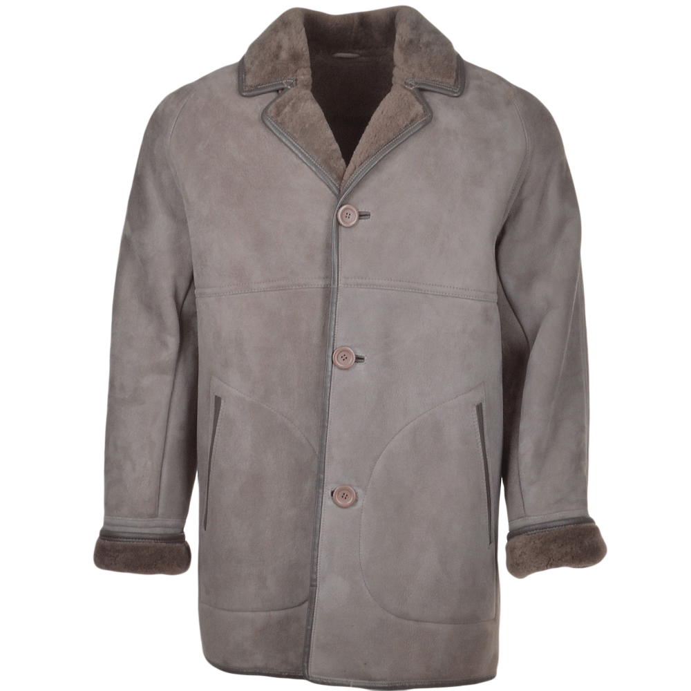 Hektor Men's Gray Sheepskin Coat