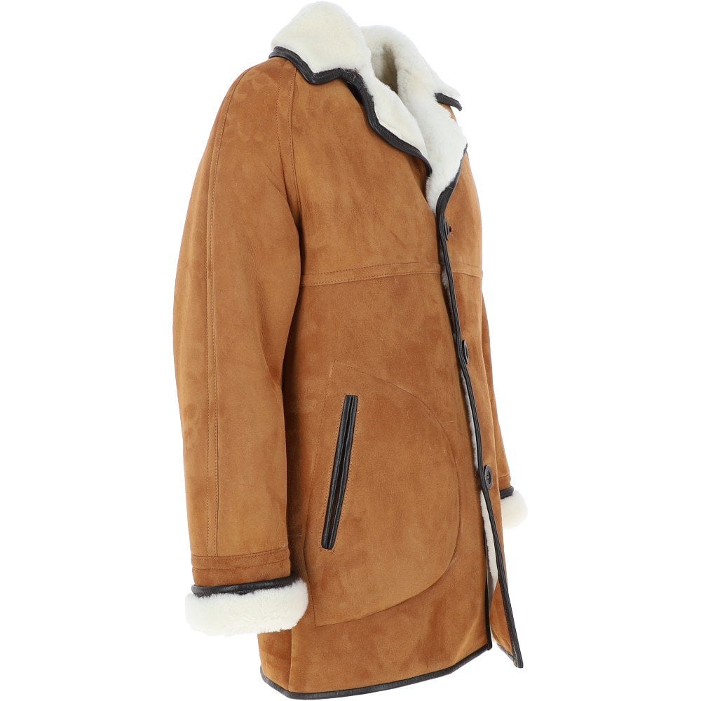 Hektor Men's Tan Sheepskin Coat