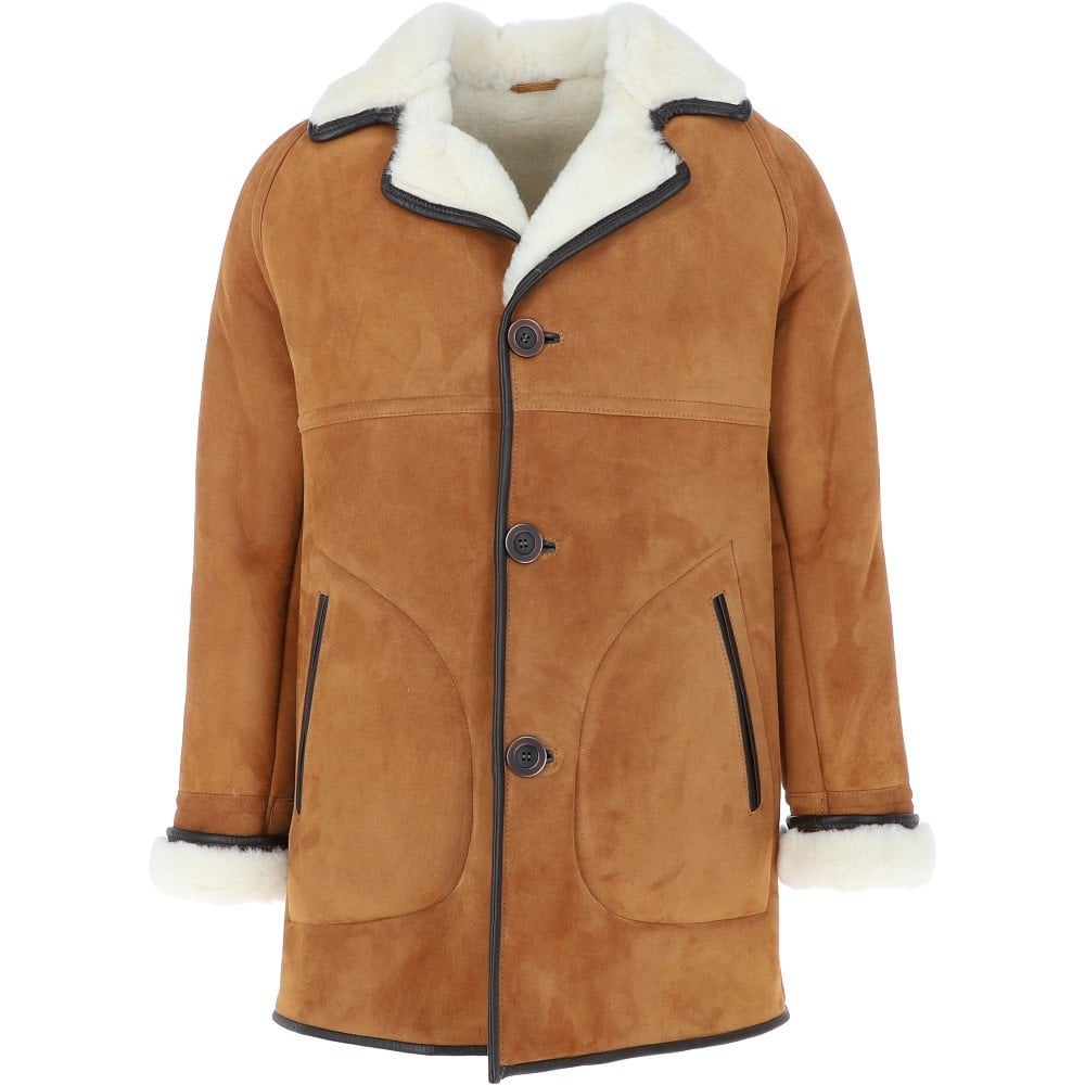 Hektor Men's Tan Sheepskin Coat