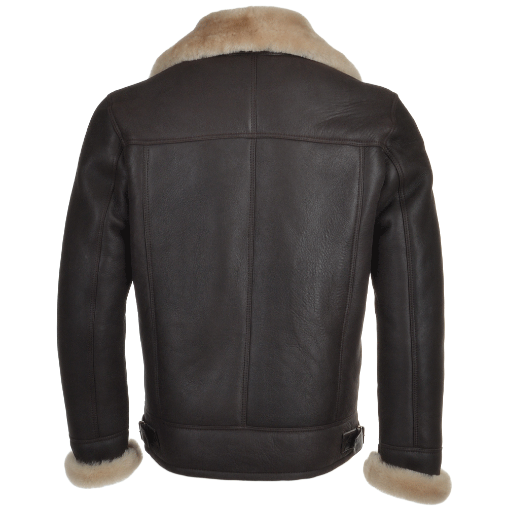 Ivan Brown Sheepskin Flying Jacket