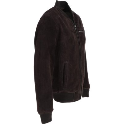Jacks Hill Brown Suede Bomber Jacket