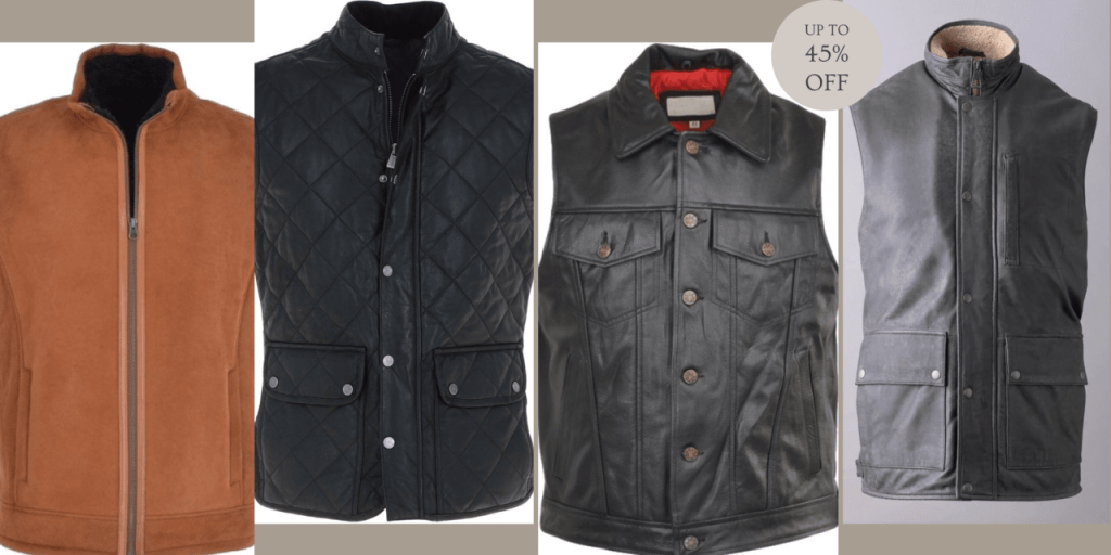 Unveil The Trendy Men’s Leather Gilets