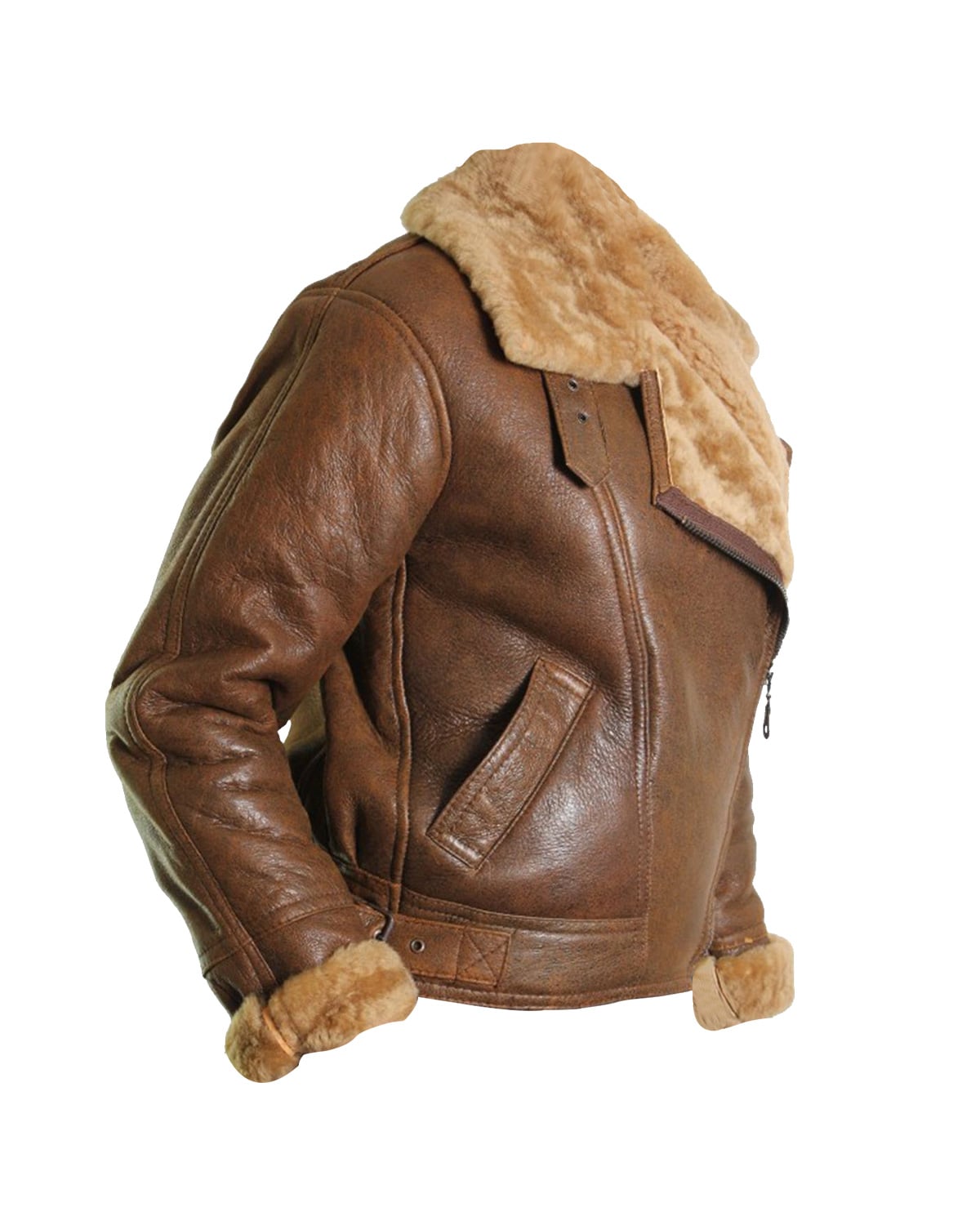 Dianna Brown Aviator Bomber Leather Jacket