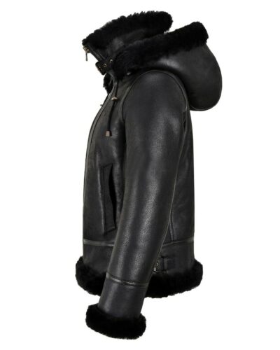 Grace B3 Shearling Bomber Leather Jacket