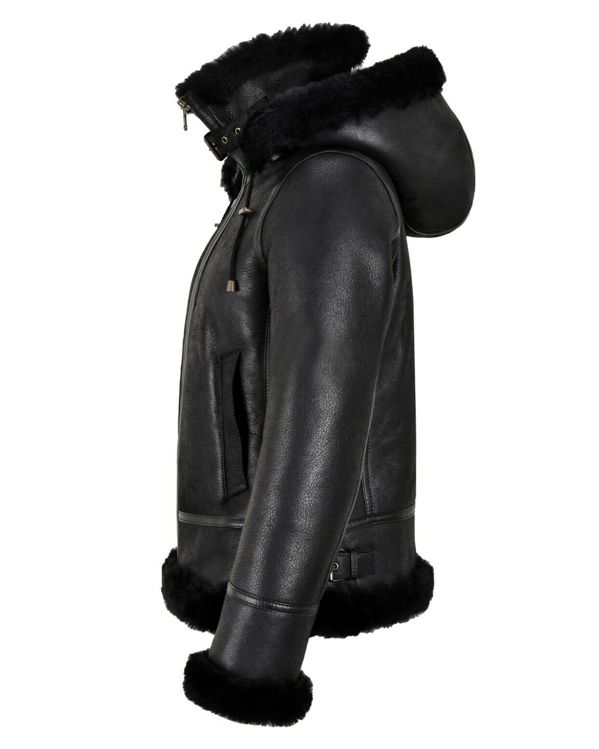 Grace B3 Shearling Bomber Leather Jacket