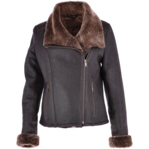 Imelda Women's Tobacco Sheepskin Jacket