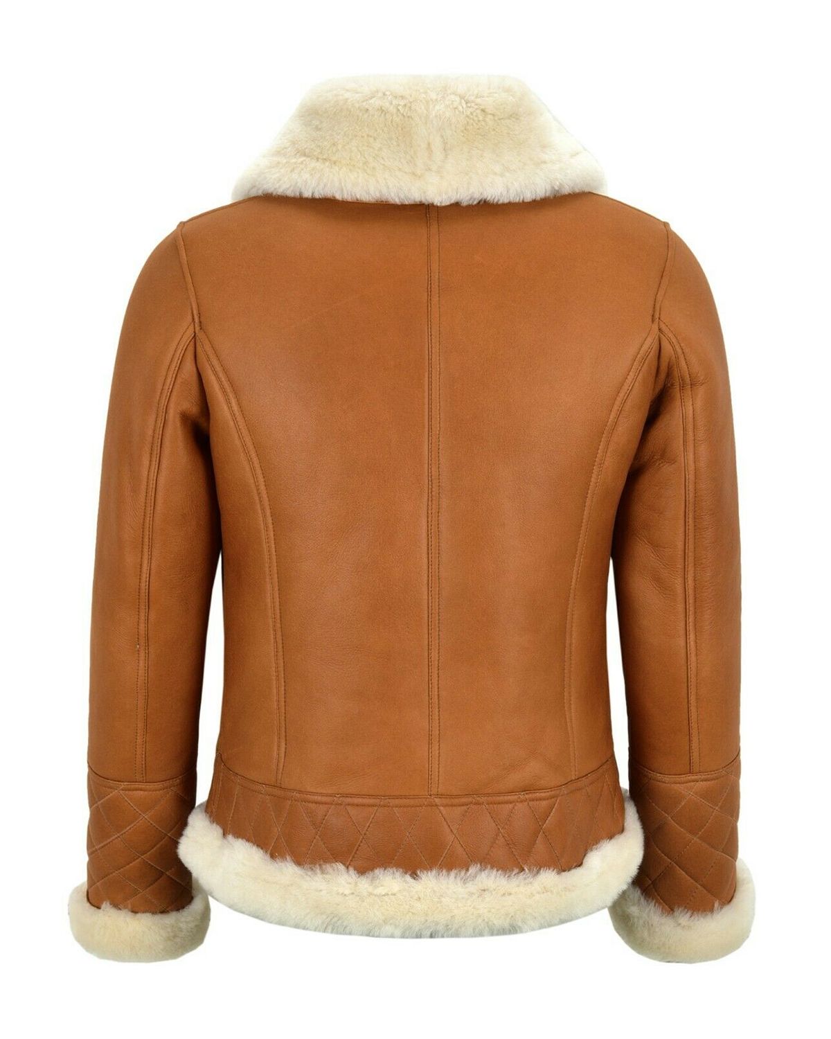 Jade Brown Bomber Leather Jacket