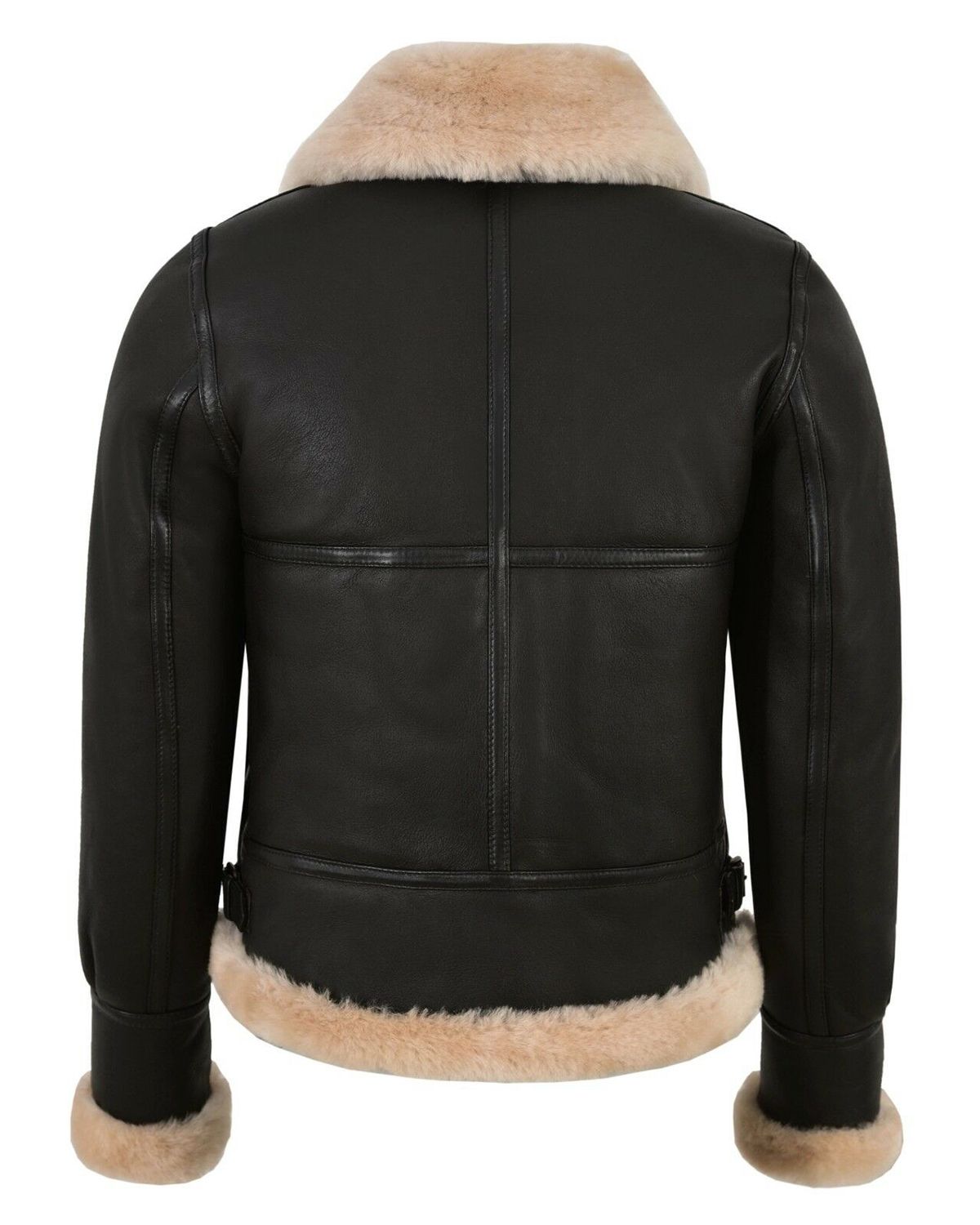 Janet B3 Flying Aviator Bomber Leather Jacket