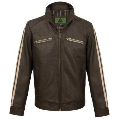 Men's Brown Classic Biker Leather Jacket