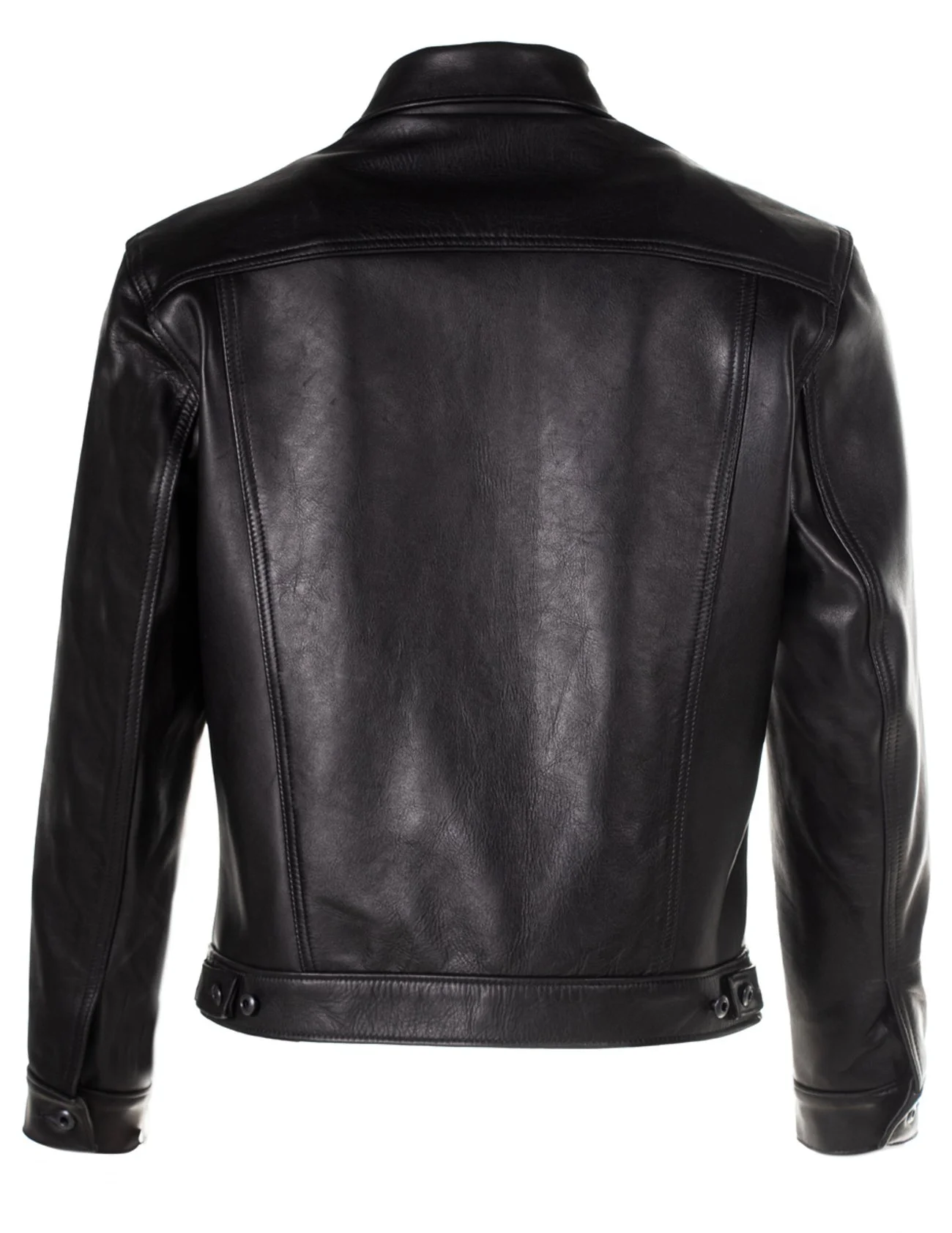 Men's Leather Trucker Jacket