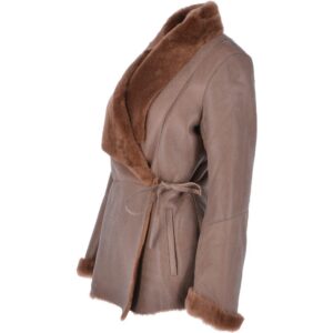 Women's Brown Shearling Sheepskin Jacket
