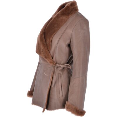Women's Brown Shearling Sheepskin Jacket