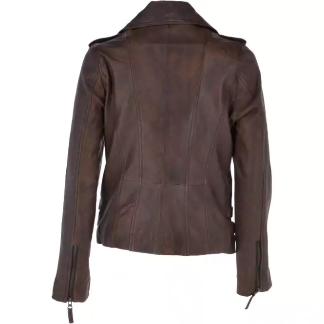 Alva Women’s Brown Leather Jacket