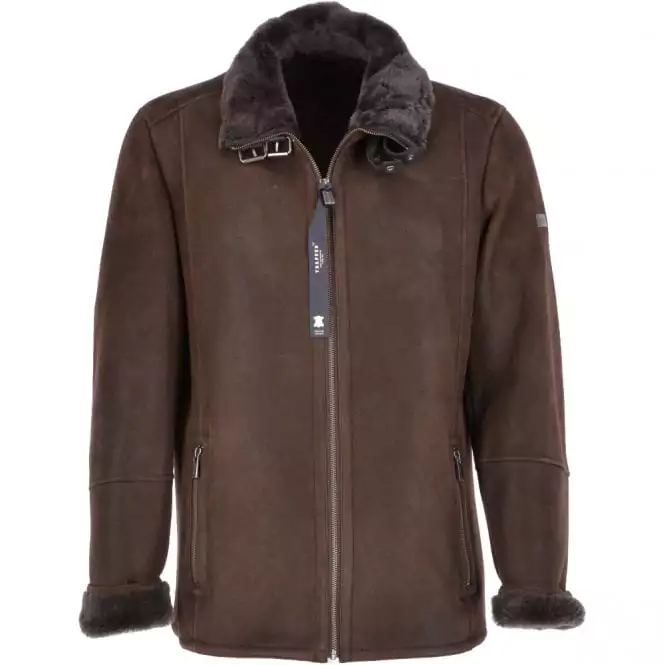 Anton Brown Leather Sheepskin Flying Jacket