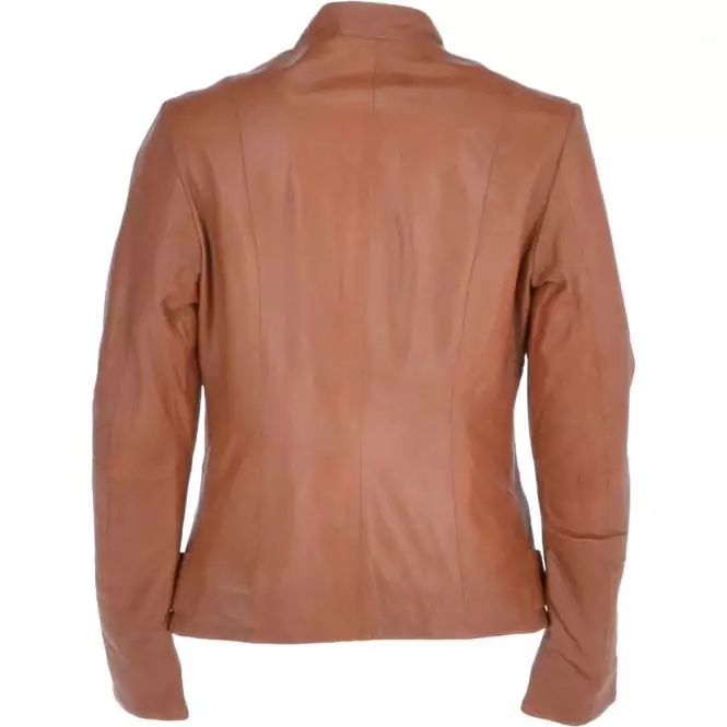 Ballina Ladies Tan Leather Jacket