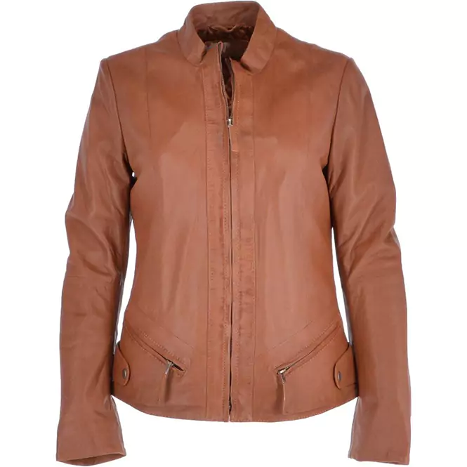 Ballina Ladies Tan Leather Jacket