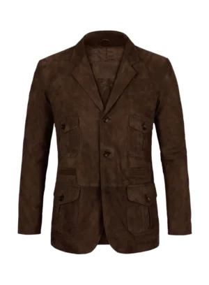 Bastrop Men's Brown Leather Blazer