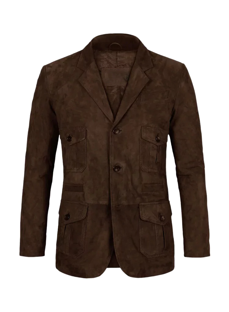 Bastrop Men's Brown Leather Blazer