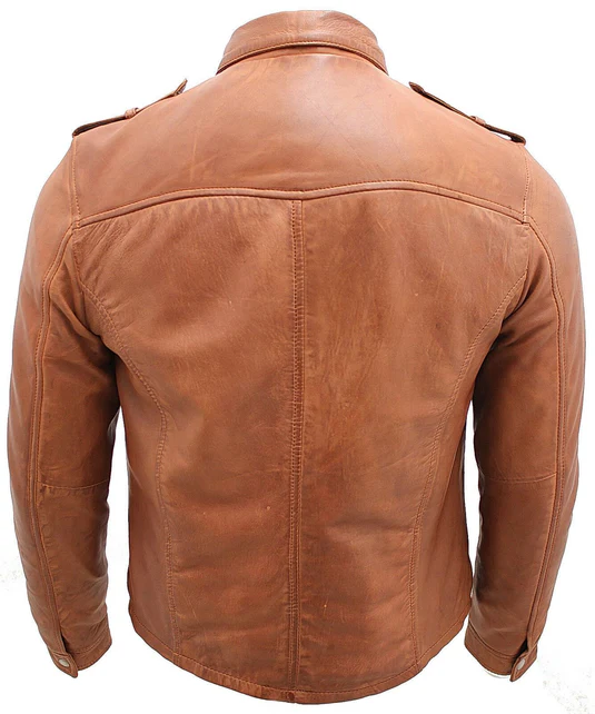 Batavia Men's Leather Shirt Jacket