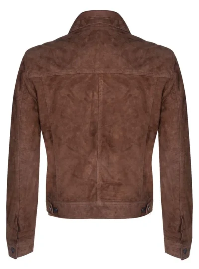 Beaufort Men's Brown Suede Leather Shirt