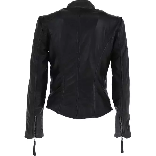 Beloit Women’s Cafe Racer Leather Jacket